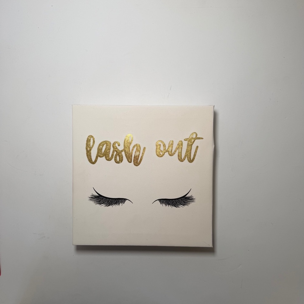 Lash Out Eyelashes Canvas Wall Art